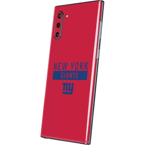 NFL New York Giants Red Performance Series Galaxy Note 10 Skin